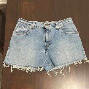 Levi’s 550 Denim High Waist Distressed Cutoff  Shorts Size 4